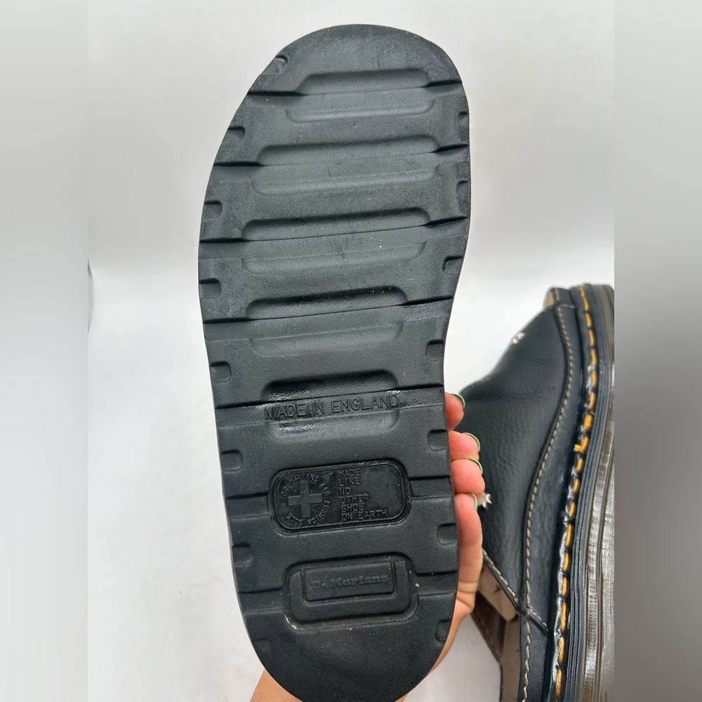 RARE vintage Dr Marten Star Cut Out Studded Slides Made In England Dunnet Sandal - Picture 15 of 17